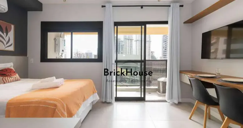 Studio com 1 dormitório, 27 m² - venda por r$ 495.000,00 ou aluguel por r$ 4.177,00/mês - jardim das acácias - são paulo/sp