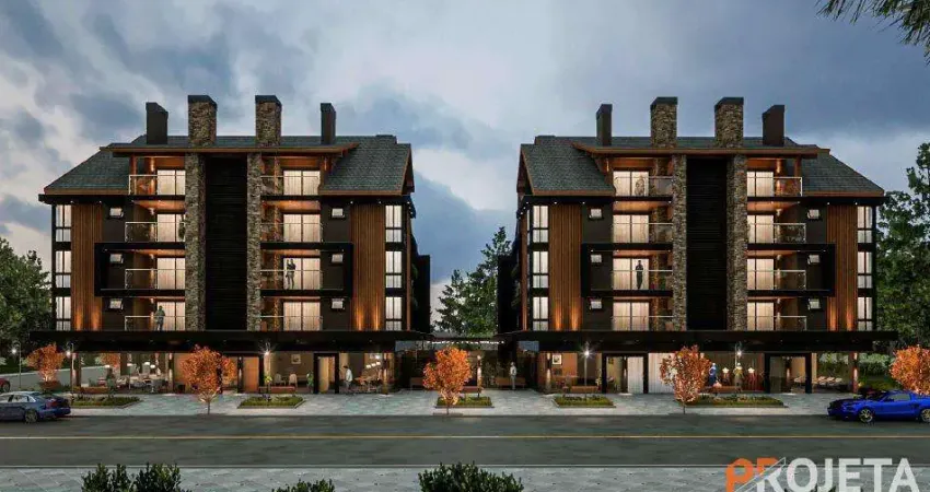 Apartamento 02 Dorm. à venda no Bairro Centro com 87 m² de área privativa - 1 vaga de garagem