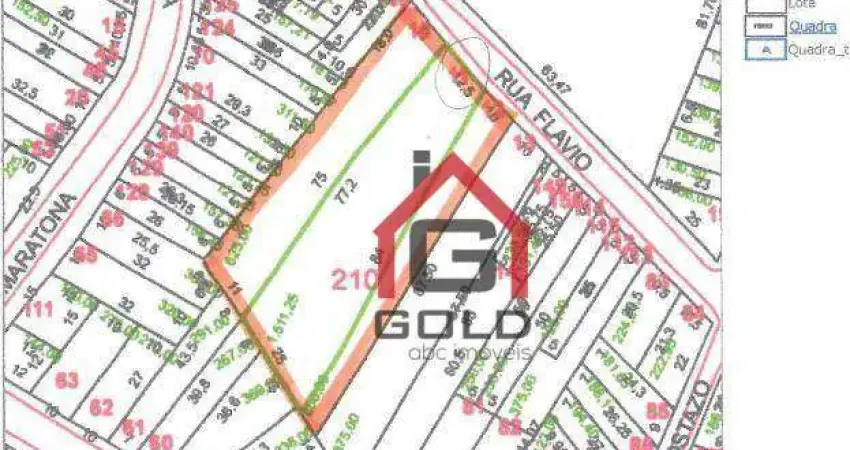 Terreno à venda, 1511 m² por R$ 1.700.000,00 - Vila Alto de Santo André - Santo André/SP