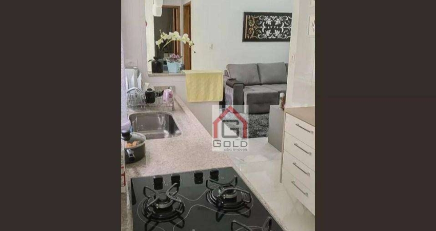 Apartamento com 2 dormitórios à venda, 54 m² por R$ 350.000,00 - Parque das Nações - Santo André/SP