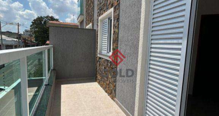 Apartamento com 2 dormitórios à venda, 55 m² por R$ 370.000,00 - Jardim Utinga - Santo André/SP