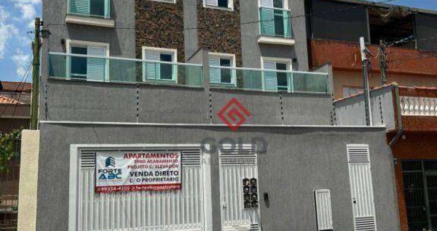 Cobertura com 2 dormitórios à venda, 76 m² por R$ 400.000,00 - Jardim Utinga - Santo André/SP