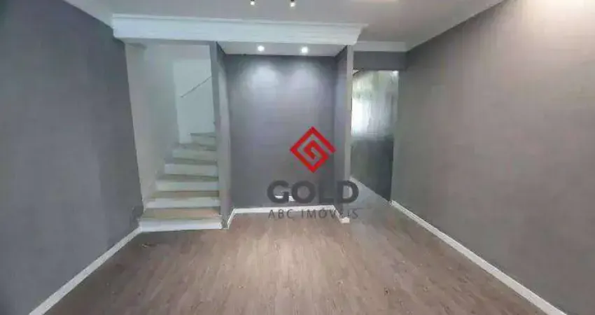 Sobrado com 2 dormitórios para alugar, 110 m² por R$ 4.468,57/mês - Vila Gilda - Santo André/SP