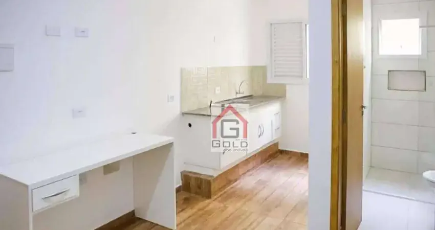 Kitnet com 1 dormitório para alugar, 22 m² por R$ 1.614,60/mês - Bangu - Santo André/SP