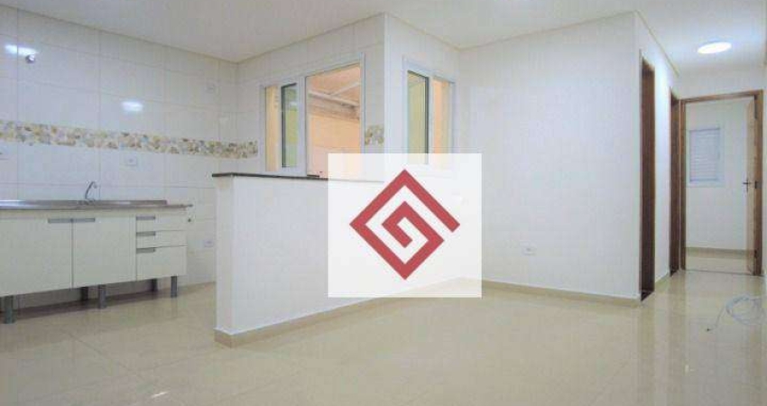 Apartamento com 2 dormitórios para alugar, 50 m² por R$ 1.720,41/mês - Parque Capuava - Santo André/SP