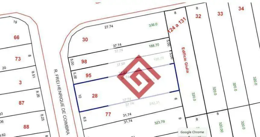 Terreno, 387 m² - venda por R$ 1.262.600,00 ou aluguel por R$ 4.594,00/mês - Santa Teresinha - Santo André/SP