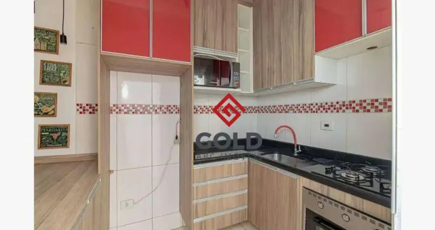 Apartamento com 2 dormitórios para alugar, 56 m² por r$ 2.495,42/mês - jardim santo alberto - santo andré/sp