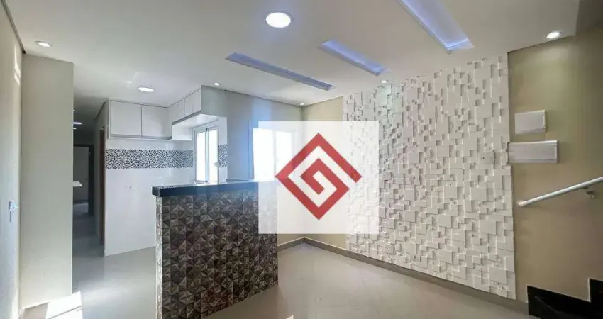 Cobertura para alugar, 125 m² por R$ 3.005,00/mês - Vila Tibiriçá - Santo André/SP