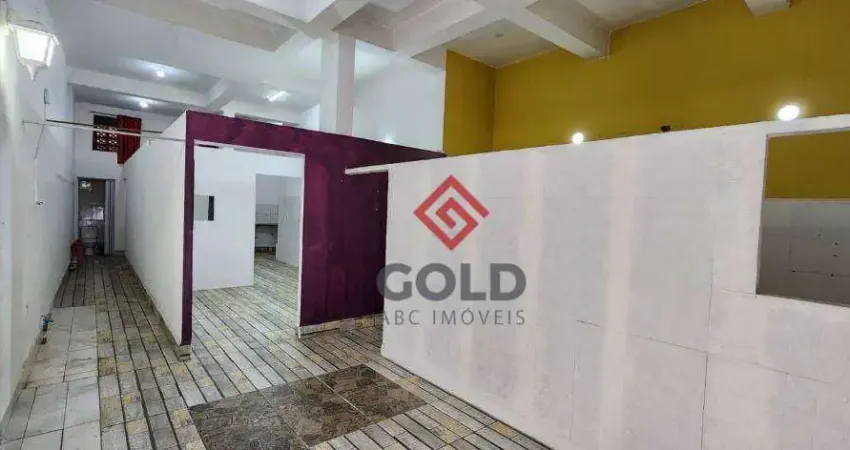 Salão para alugar, 185 m² por R$ 3.981,40/mês - Utinga - Santo André/SP