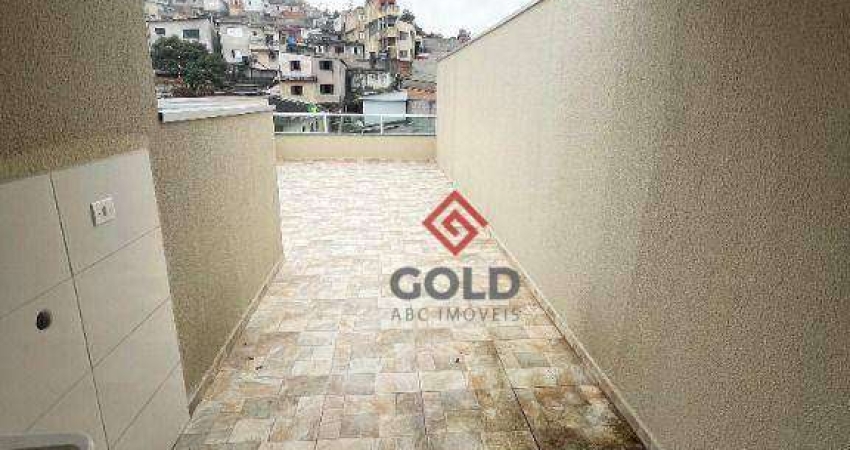 Cobertura com 2 dormitórios à venda, 78 m² por R$ 500.000 - Jardim Guarará - Santo André/SP