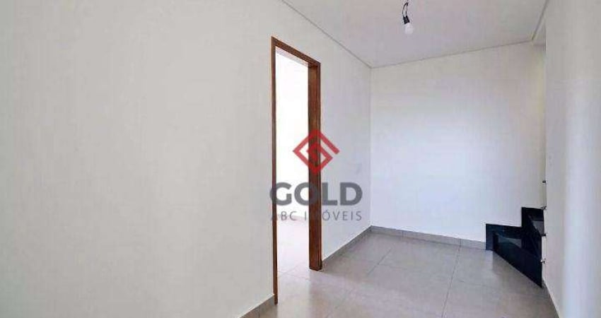 Cobertura com 3 dormitórios para alugar, 120 m² por R$ 2.335,65/mês - Jardim Utinga - Santo André/SP