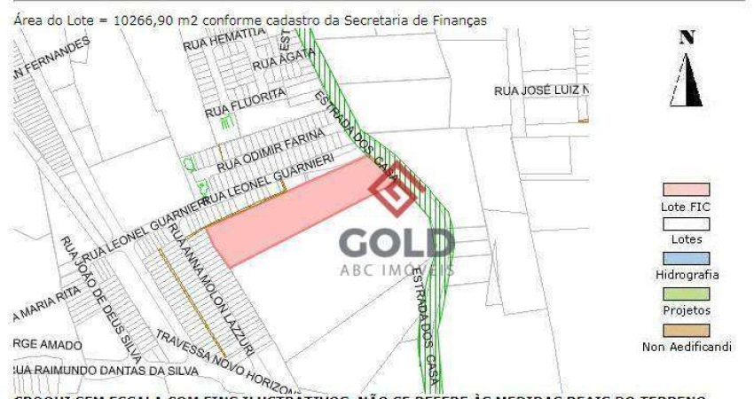 Terreno à venda, 10266 m² por R$ 22.000.000,00 - Dos Casa - São Bernardo do Campo/SP