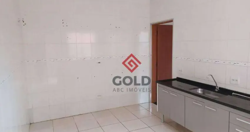 Casa com 1 dormitório para alugar, 50 m² por r$ 1.210,00/mês - jardim ana maria - santo andré/sp