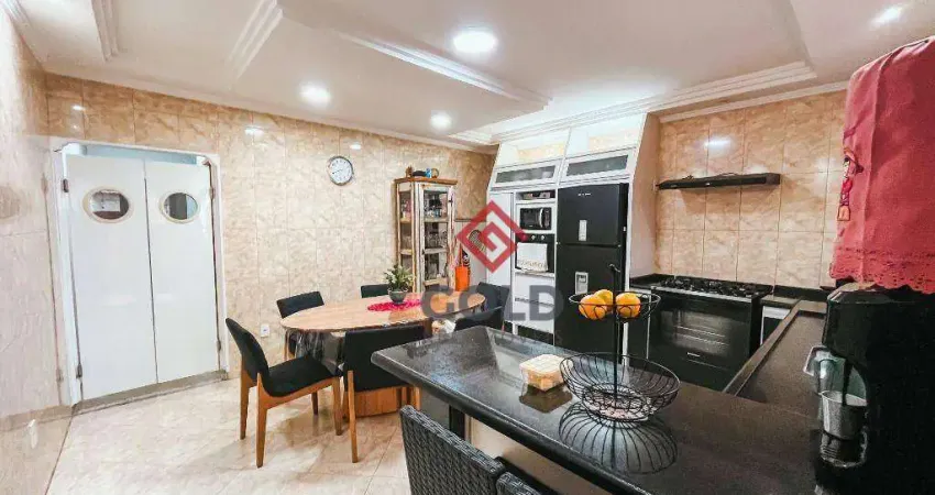 Sobrado com 3 dormitórios à venda, 222 m² por r$ 750.000,00 - parque novo oratório - santo andré/sp