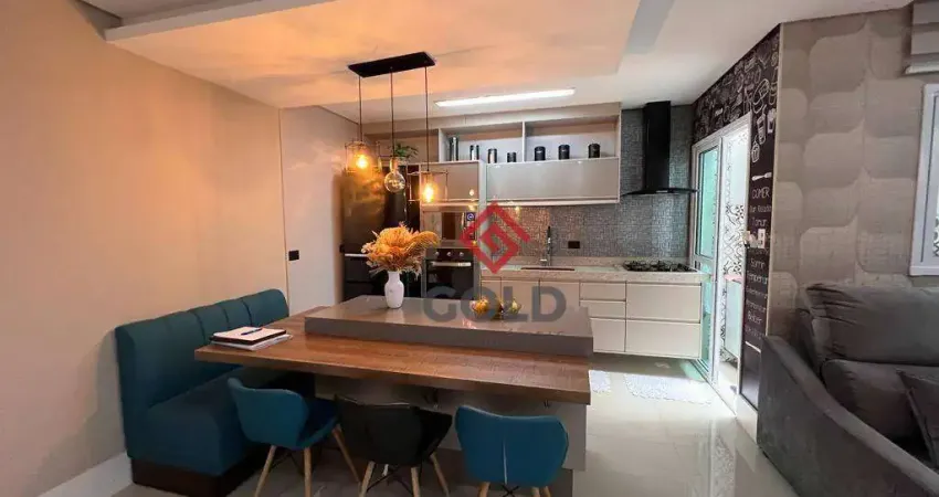 Apartamento com 2 dormitórios à venda, 70 m² por R$ 535.000,00 - Vila Valparaíso - Santo André/SP