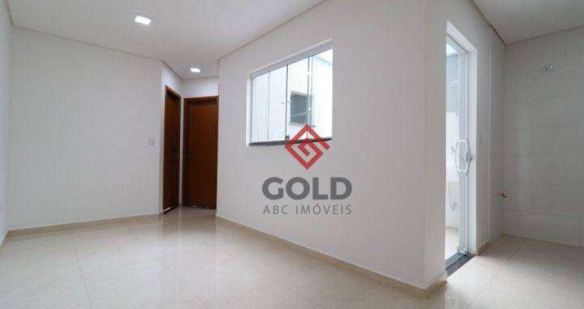 Apartamento com 2 dormitórios para alugar, 39 m² por r$ 2.160,00/mês - jardim utinga - santo andré/sp