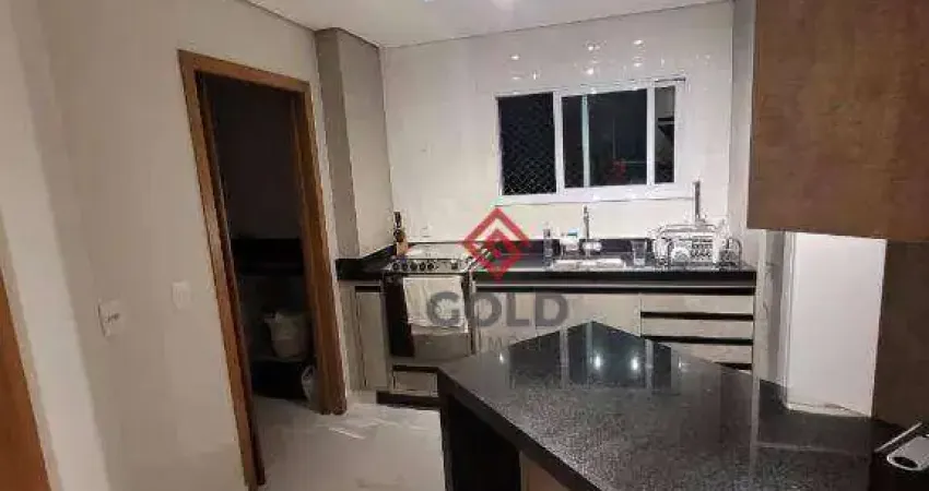 Apartamento com 3 dormitórios para alugar, 102 m² por R$ 6.362,50/mês - Jardim - Santo André/SP