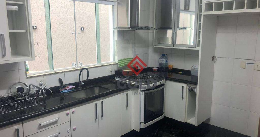 Sobrado com 3 dormitórios para alugar, 128 m² - Jardim - Santo André/SP