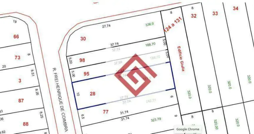 Terreno, 387 m² - venda por R$ 1.262.600,00 ou aluguel por R$ 4.594,00/mês - Santa Teresinha - Santo André/SP