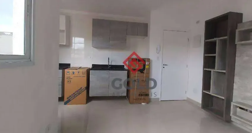 Apartamento com 2 dormitórios para alugar, 45 m² por R$ 2.508,50/mês - Vila São Pedro - Santo André/SP
