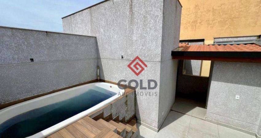 Cobertura com 3 dormitórios à venda, 140 m² por R$ 860.000,00 - Campestre - Santo André/SP
