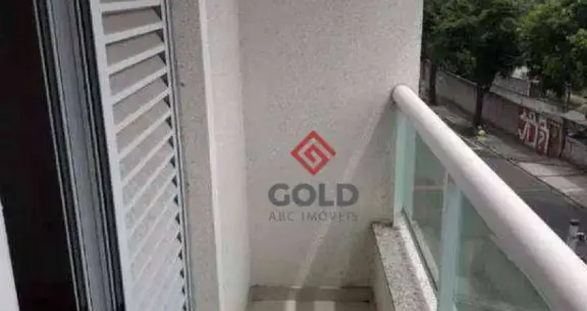 Cobertura com 3 dormitórios para alugar, 86 m² por R$ 2.952,37/mês - Vila Valparaíso - Santo André/SP