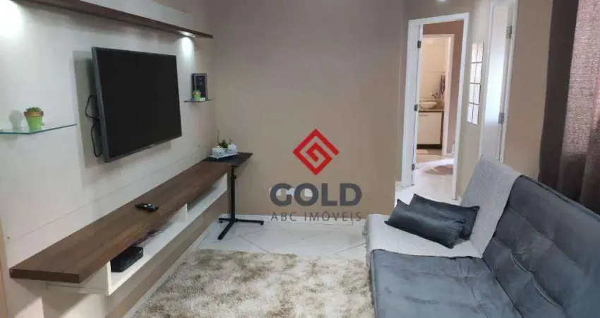 Apartamento com 2 dormitórios para alugar, 57 m² por R$ 2.407,80/mês - Vila Bartira - Santo André/SP