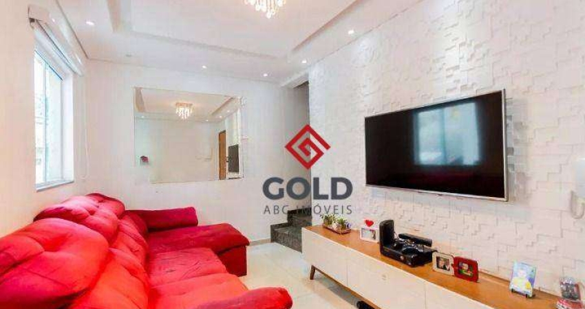Cobertura com 2 dormitórios à venda, 112 m² por R$ 450.000,00 - Parque Novo Oratório - Santo André/SP