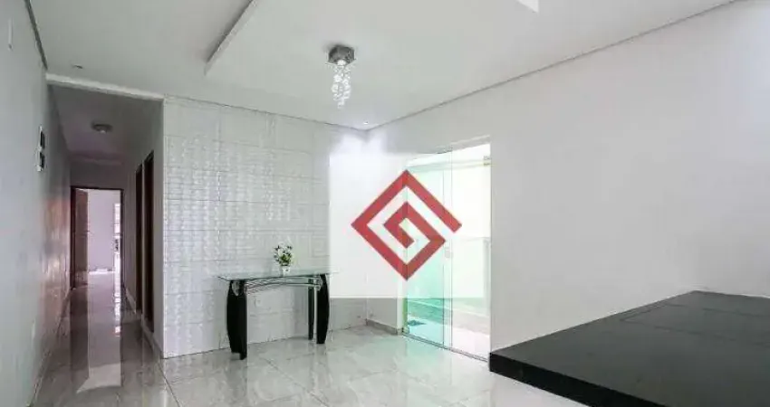 Casa com 3 dormitórios para alugar, 90 m² por R$ 2.859,35/mês - Campestre - Santo André/SP