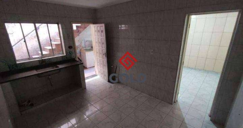 Casa para alugar, 60 m² por R$ 1.288,00/mês - Jardim Utinga - Santo André/SP