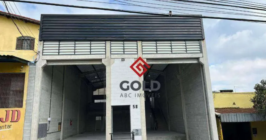 Galpão para alugar, 275 m² por R$ 13.100,00/mês - Vila Carlina - Mauá/SP