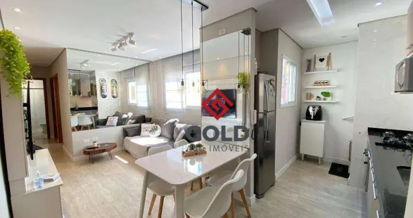 Cobertura com 2 dormitórios à venda, 110 m² por R$ 400.000,00 - Vila Amábile Pezzolo - Santo André/SP