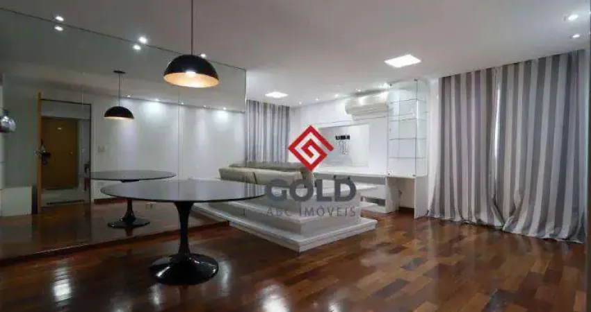 Apartamento com 2 dormitórios para alugar, 89 m² por R$ 5.218,52/mês - Jardim - Santo André/SP