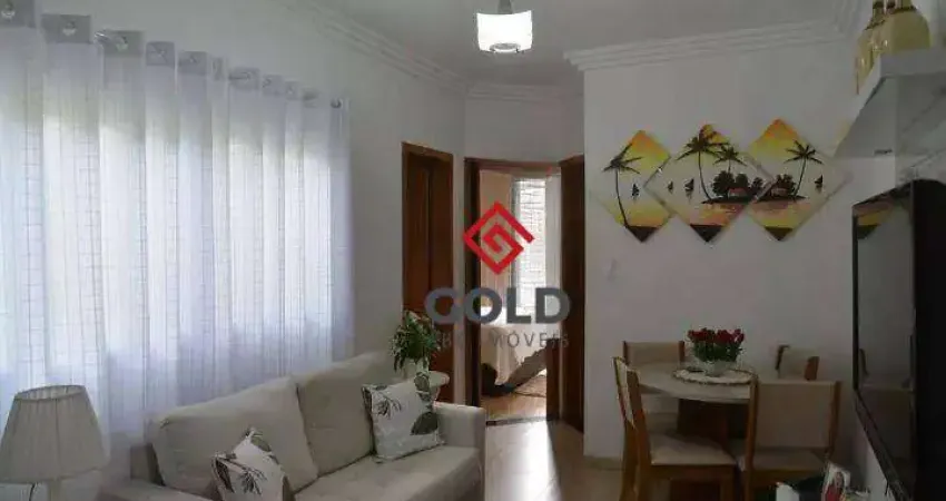 Apartamento com 2 dormitórios para alugar, 56 m² por R$ 2.661,00/mês - Vila Camilópolis - Santo André/SP