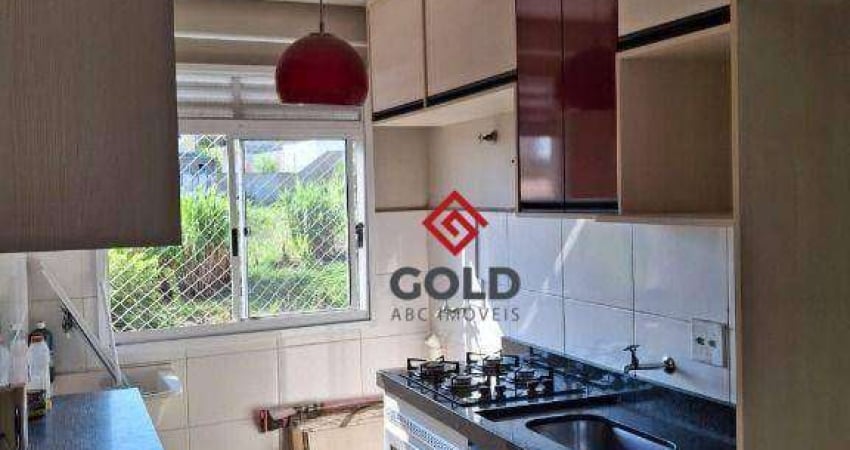 Apartamento com 2 dormitórios, 49 m² - venda por R$ 190.000,00 ou aluguel por R$ 1.444,00/mês - Jardim Paranavaí - Mauá/SP