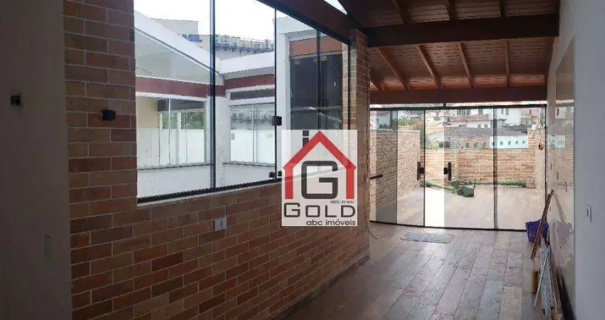 Cobertura com 2 dormitórios para alugar, 110 m² por R$ 3.873,66/mês - Vila Dora - Santo André/SP