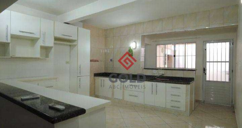 Casa com 3 dormitórios para alugar, 118 m² por R$ 2.240,00/mês - Jardim do Estádio - Santo André/SP