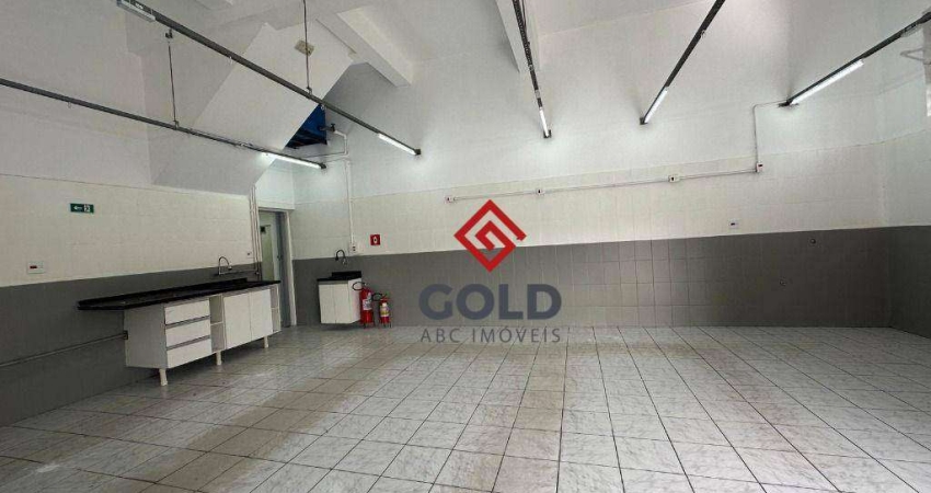 Salão para alugar, 66 m² por R$ 3.650,00/mês - Vila Camilópolis - Santo André/SP