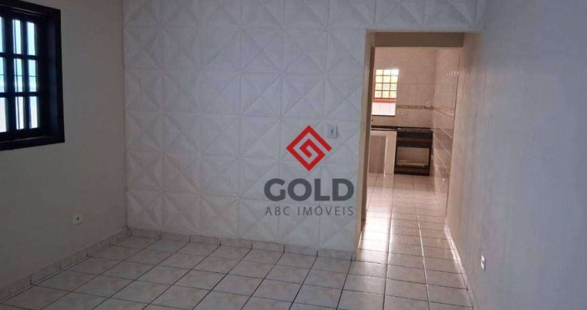 Casa com 1 dormitório para alugar, 50 m² por R$ 1.400,00/mês - Vila Feital - Mauá/SP