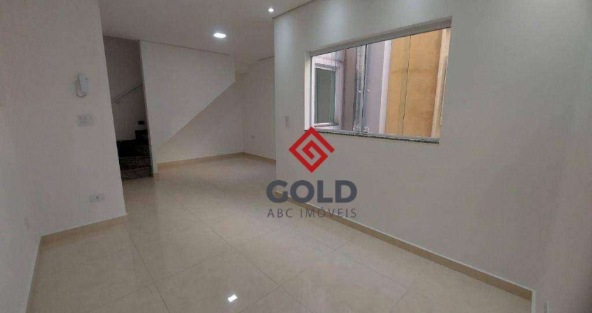 Cobertura com 2 dormitórios para alugar, 100 m² por R$ 3.480,55/mês - Parque das Nações - Santo André/SP