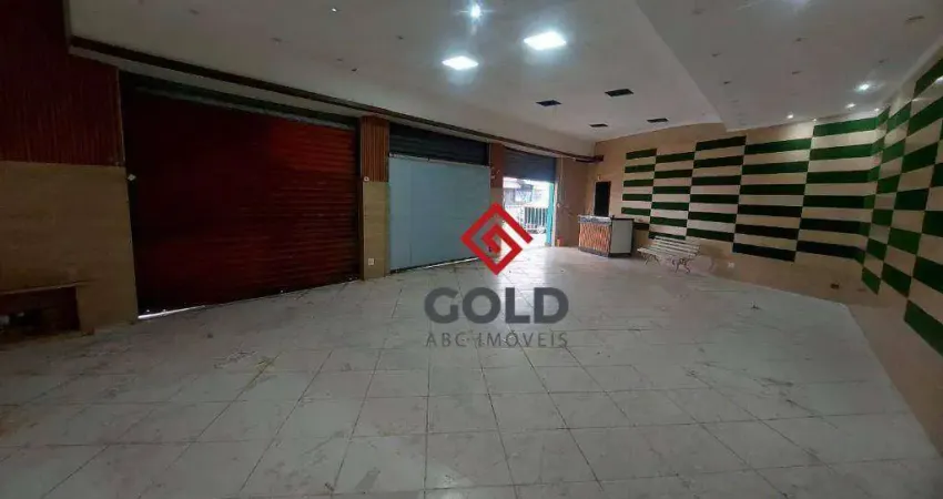 Salão para alugar, 215 m² por R$ 7.500,00/mês - Parque Novo Oratório - Santo André/SP