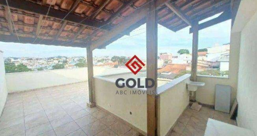 Cobertura com 2 dormitórios, 80 m² - venda por R$ 330.000,00 ou aluguel por R$ 1.975,00/mês - Vila Alzira - Santo André/SP