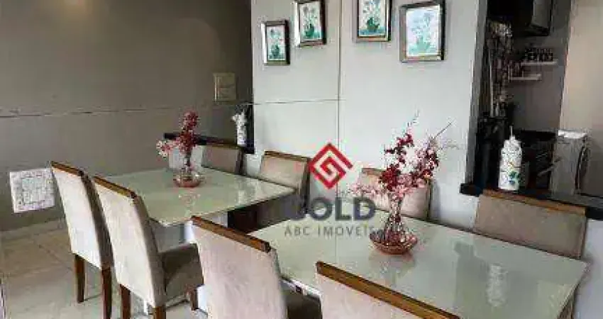 Apartamento com 2 dormitórios à venda, 54 m² por R$ 370.000 - Vila Humaitá - Santo André/SP