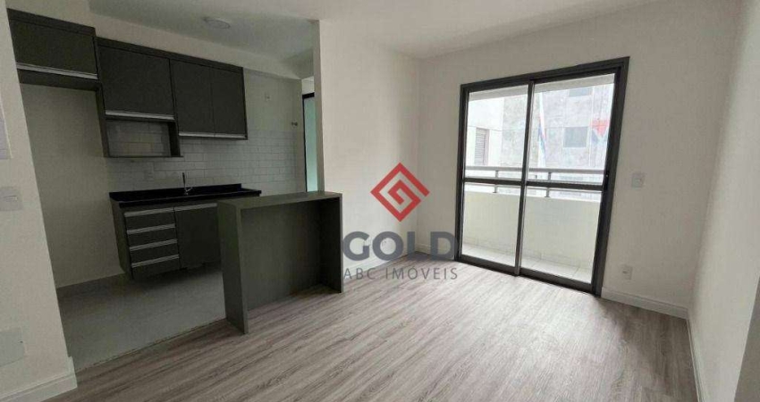Apartamento com 1 dormitório para alugar, 59 m² por R$ 2.802,08/mês - Vila São Pedro - Santo André/SP
