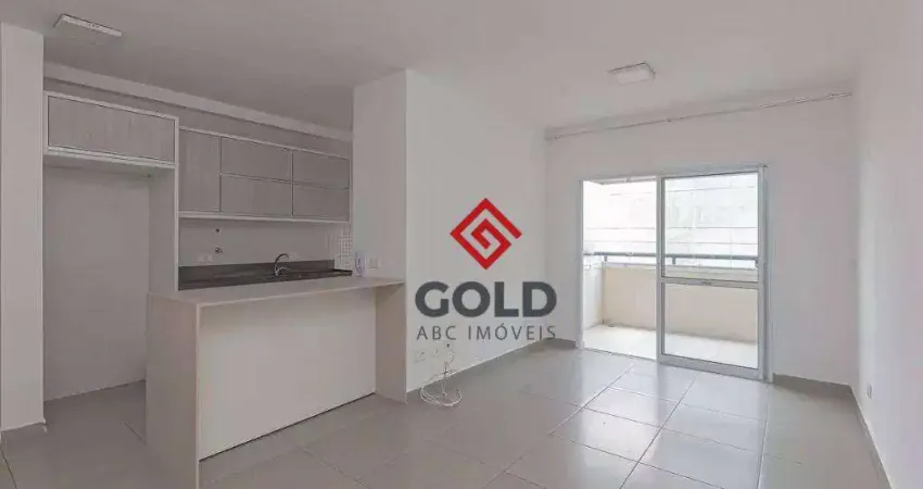Apartamento com 2 dormitórios para alugar, 80 m² por R$ 3.829/mês - Campestre - Santo André/SP
