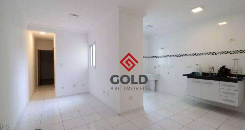Apartamento com 2 dormitórios para alugar, 51 m² por R$ 2.215,25/mês - Parque das Nações - Santo André/SP