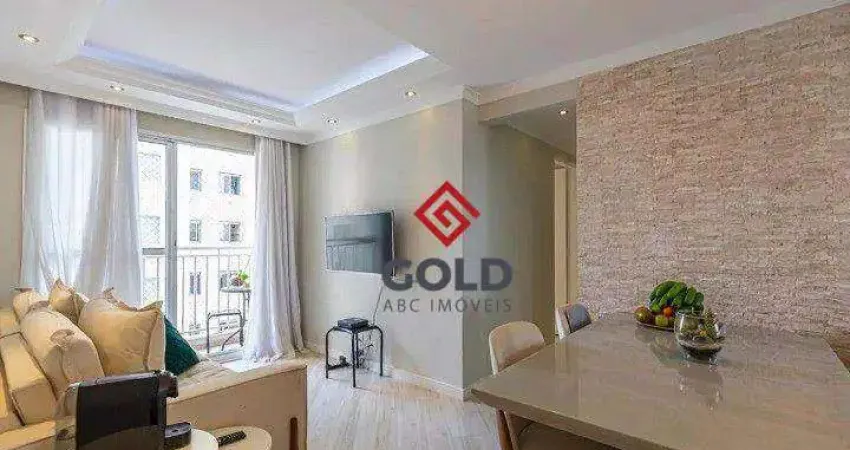 Apartamento com 2 dormitórios à venda, 50 m² por R$ 350.000,00 - Vila Homero Thon - Santo André/SP