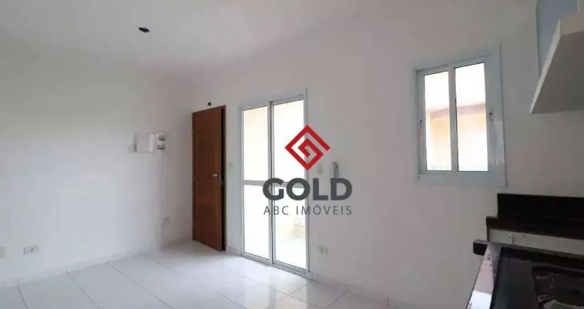 Apartamento com 2 dormitórios para alugar, 51 m² por R$ 2.660,58/mês - Parque das Nações - Santo André/SP