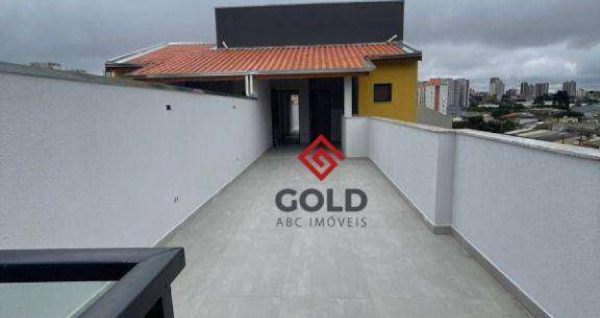 Cobertura com 2 dormitórios, 92 m² - venda por R$ 520.000,00 ou aluguel por R$ 2.800,00/mês - Vila São Pedro - Santo André/SP