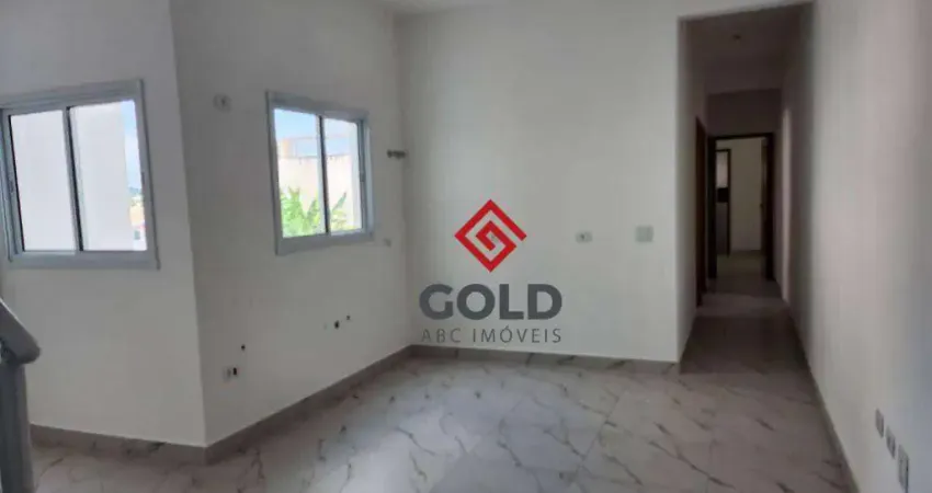 Cobertura com 3 dormitórios à venda, 163 m² por R$ 850.000,00 - Campestre - Santo André/SP